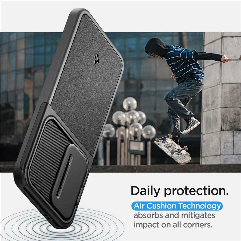 Mbështjellës Spigen Optik Armor për Samsung Galaxy S24, i zi - 7