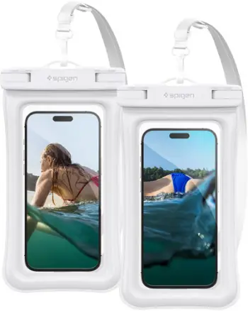 Mbrojtëse e papërshkrueshme nga uji Spigen Aqua Shield WaterProof Floating Case A610 2 Pack, e bardhë