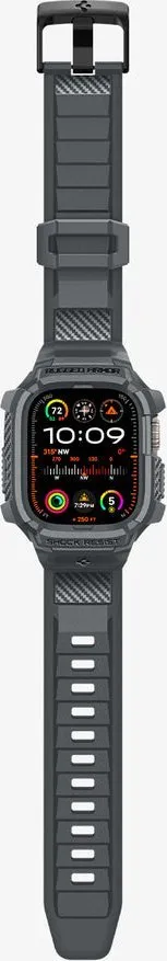Mbrojtëse për orë Apple Watch Ultra 2/1 49mm Spigen Rugged Armor Pro, e hirtë - 3