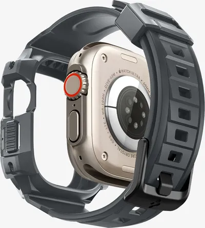 Mbrojtëse për orë Apple Watch Ultra 2/1 49mm Spigen Rugged Armor Pro, e hirtë - 4