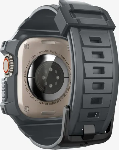 Mbrojtëse për orë Apple Watch Ultra 2/1 49mm Spigen Rugged Armor Pro, e hirtë - 5