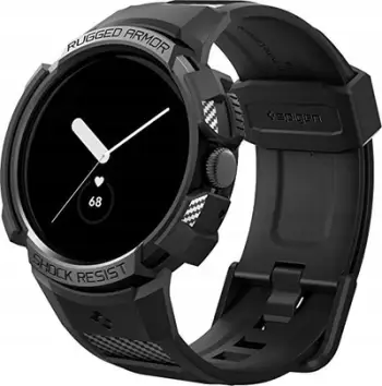 Rrip ore për Google Pixel Watch/Watch 2 Spigen Rugged Armor Pro, i zi