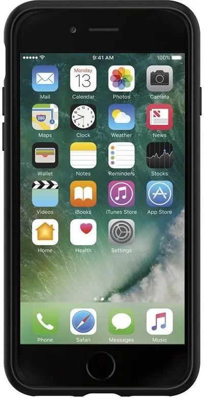 Mbrojtëse Etui Liquid Air për IPhone 7/8, e zezë - 2