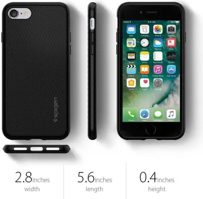 Mbrojtëse Etui Liquid Air për IPhone 7/8, e zezë - 12