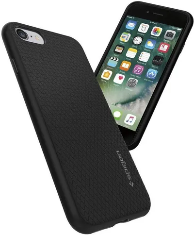 Mbrojtëse Etui Liquid Air për IPhone 7/8, e zezë - 5