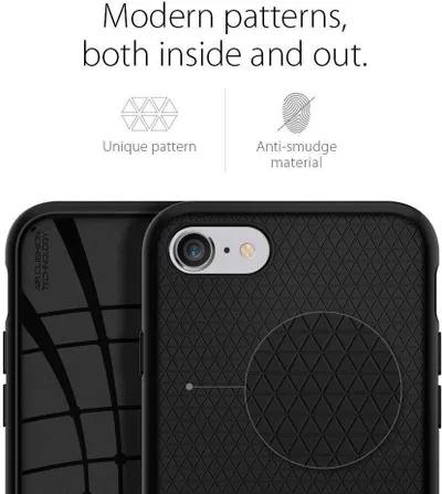 Mbrojtëse Etui Liquid Air për IPhone 7/8, e zezë - 9