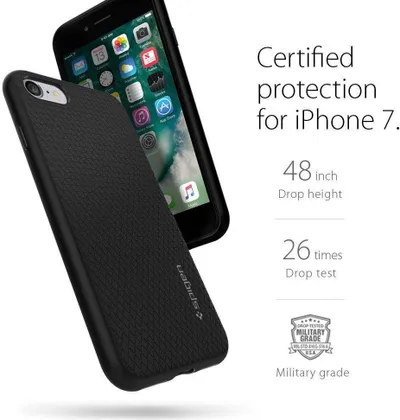 Mbrojtëse Etui Liquid Air për IPhone 7/8, e zezë - 10