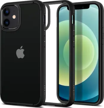 Mbështjellëse për iPhone 12 mini Spigen Ultra Hybrid, e zezë