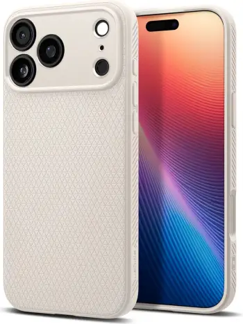 Mbulesë telefoni Spigen Liquid Air, për iPhone 17 Pro, gri titanium natyral