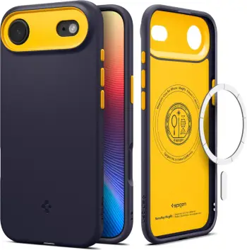 Kapak telefoni Spigen Caseology Nano Pop MagSafe, për iPhone 17 Air iPhone 17 Pro, fleksibël, blu navy
