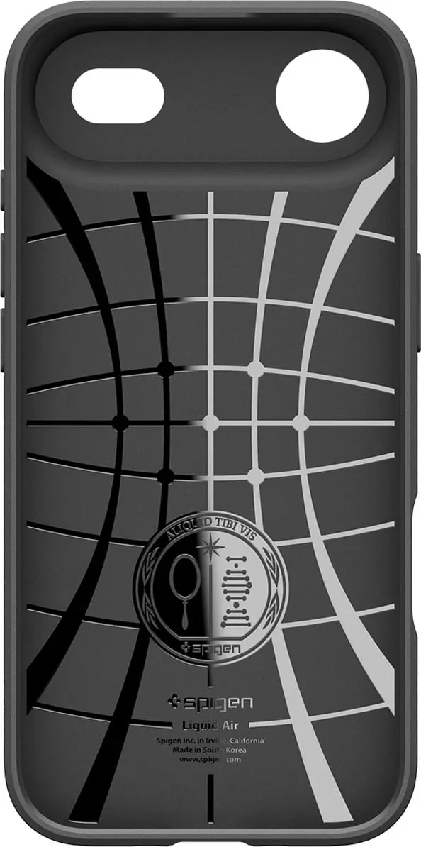 Mbrojtëse telefoni Spigen Liquid Air për iPhone 17 Pro, profil i hollë, Matte Black, e zezë - 2