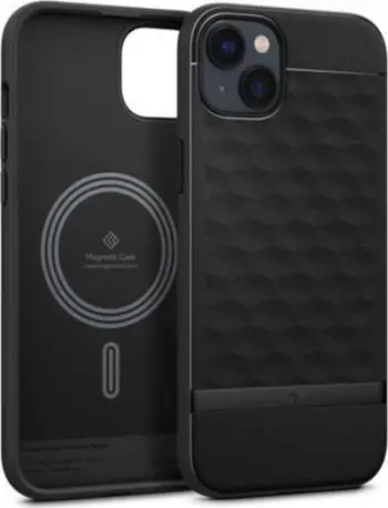 Mbulesë telefoni Spigen Caseology Parallax MAG iPhone 14 Plus, 6.7", MagSafe, e zezë