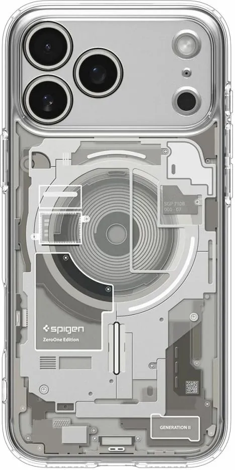 Mbështjellës Spigen Ultra Hybrid MagSafe për iPhone 17 Pro Max, Transparent - 1