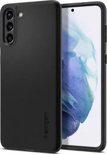 Mbrojtëse Spigen Thin, për Samsung G991 S21, e zezë
