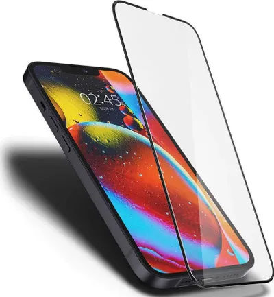 Xham mbrojtës Spigen Slim Glas.tR FC për Apple iPhone 13 Pro Max, transparent - 4