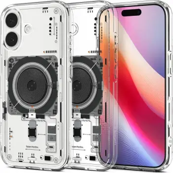 Mbulesë telefoni Spigen Ultra Hybrid MagSafe, për iPhone 17, transparente