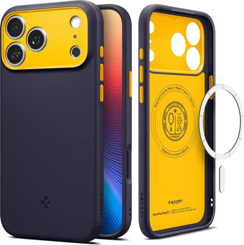 Mbështjellës Spigen Nano Pop MagSafe për iPhone 17 Pro, kaltër e errët - 1