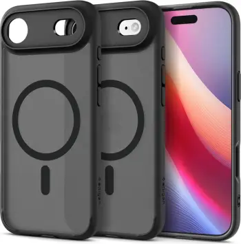 Mbrojtëse telefoni Spigen Ultra Hybrid MagSafe, për iPhone 17 Pro, Frost Black, e zezë
