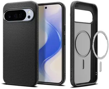 Mbulesë telefoni Spigen Liquid Air MagSafe për Google Pixel 10 Pro XL, matte, e zezë