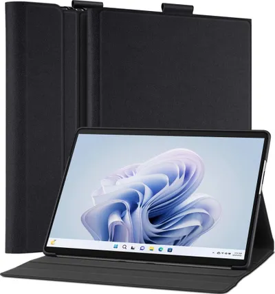 Këllëf tablet Spigen Stand Folio për Microsoft Surface Pro 9/8, me qëndrim, i zi - 1