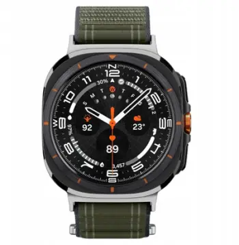 Rrip ore Spigen Fabric Band për Samsung Galaxy Watch Ultra 47mm, tekstil, mbyllje me shirit ngjitës, i gjelbër
