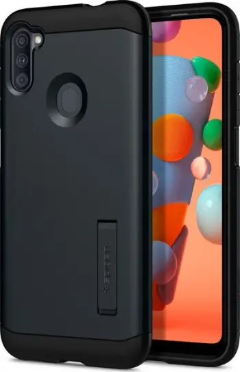 Mbrojtëse Spigen Tough Armour për Galaxy A11, e hirtë