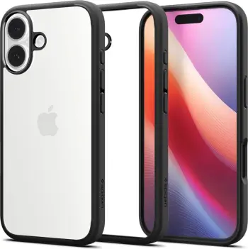 Mbulesë telefoni Spigen Ultra Hybrid MagSafe, për iPhone 17 Air, matte black, e zezë