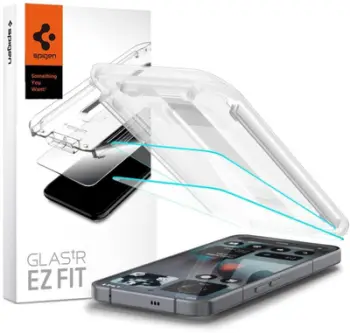Folie mbrojtëse ekran Spigen Glas.tR EZ-FIT, për Nothing Phone 3, set 2 copë, transparente