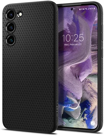 Mbrojtëse Spigen Liquid Air për Samsung Galaxy S23, e zezë - 1