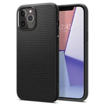 Mbrojtëse për celular iPhone 12 Pro Max Spigen Liquid Air, i zi