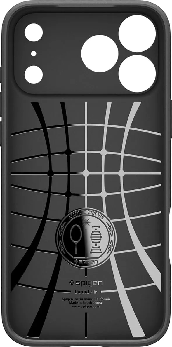 Mbulesë telefoni Spigen Liquid Air për iPhone 17 Pro Max, matte, e zezë - 3