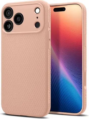 Mbrojtëse telefoni Spigen Liquid Air për iPhone 17 Pro Max, silikoni, Rose Titanium rozë
