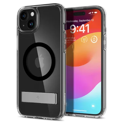 Mbrojtëse për celular iPhone 15 Plus Spigen Ultra Hybrid S MagSafe, e zezë - 1