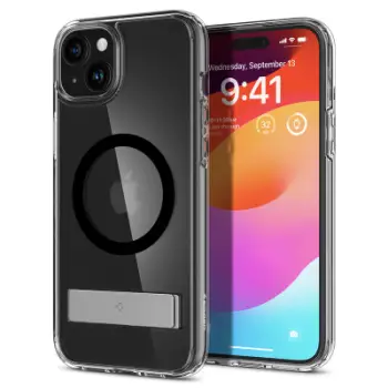 Mbrojtëse për celular iPhone 15 Plus Spigen Ultra Hybrid S MagSafe, e zezë
