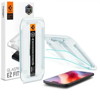 Mbrojtës ekrani Spigen Glas.tR EZ Fit AluminaCore për iPhone Air, xham i temperuar 9H+, set 2 copë