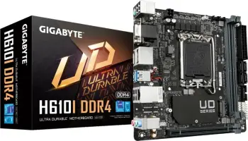 Pllakë amë Gigabyte H610I DDR4, mini ITX, LGA 1700, e zezë