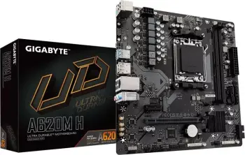Pllakë amë Gigabyte A620M H, mATX, AM5, DDR5, e zezë