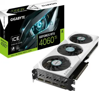 Kartelë grafike Gigabyte GeForce RTX 4060TI EAGLE OC ICE, 8GB, e bardhë