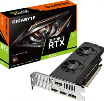 Kartelë grafike GIGABYTE GeForce RTX 3050 OC Low Profile, 6GB GDDR6, 1470 MHz