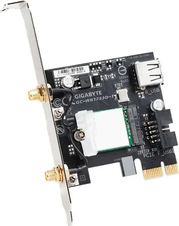 Përshtatës Wi-Fi Gigabyte WB1733D-I, 1733Mbps, PCI Express, i zi