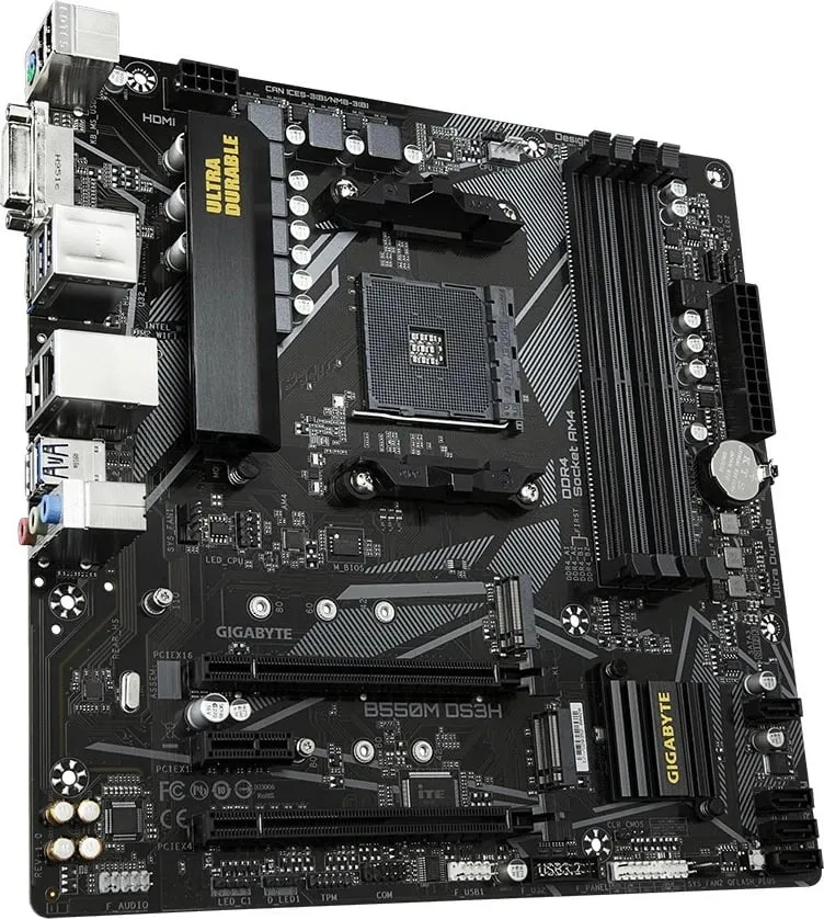 Pllakë amë Gigabyte B550M DS3H Socket AM4 micro ATX - AMD B550 - 3