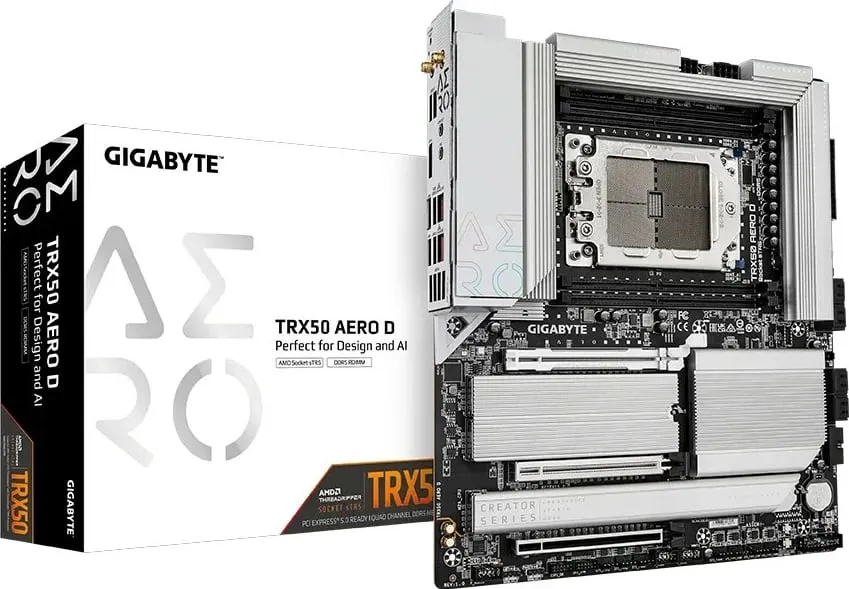 Pllakë amë Gigabyte TRX50 AERO D, AMD sTR5, DDR5, E-ATX - 1