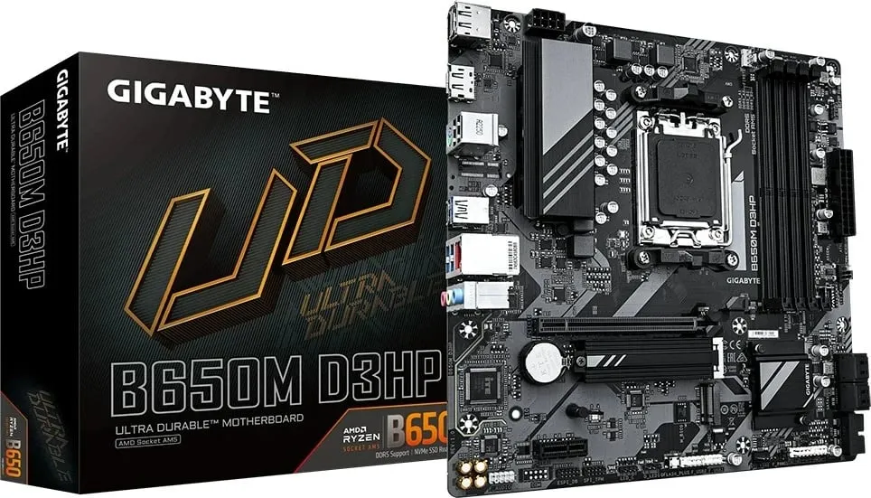 Pllakë amë Gigabyte B650M D3HP (rev. 1.0), Micro-ATX, DDR5, AMD AM5 - 1