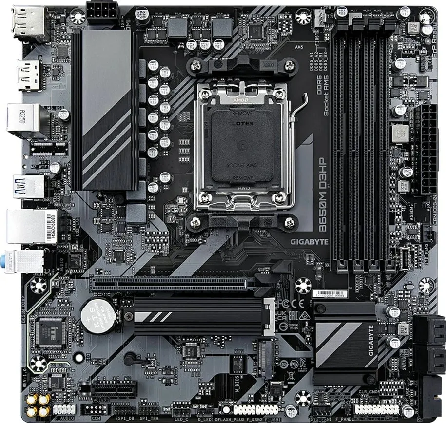 Pllakë amë Gigabyte B650M D3HP (rev. 1.0), Micro-ATX, DDR5, AMD AM5 - 3