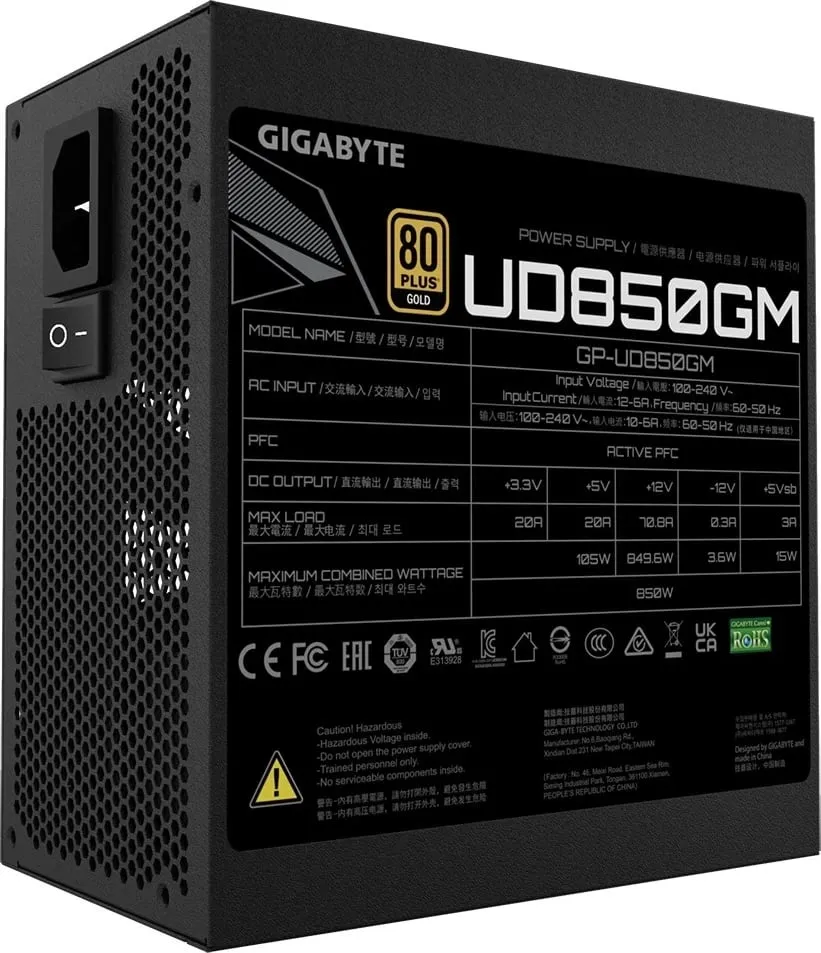 Burim energjie Gigabyte UD850GM PG5 GP-UD850GM PG5 V2, 850W - 5