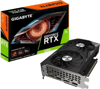 Kartelë grafike GIGABYTE GeForce RTX 3060 GAMING OC 8G LHR, 8GB GDDR6