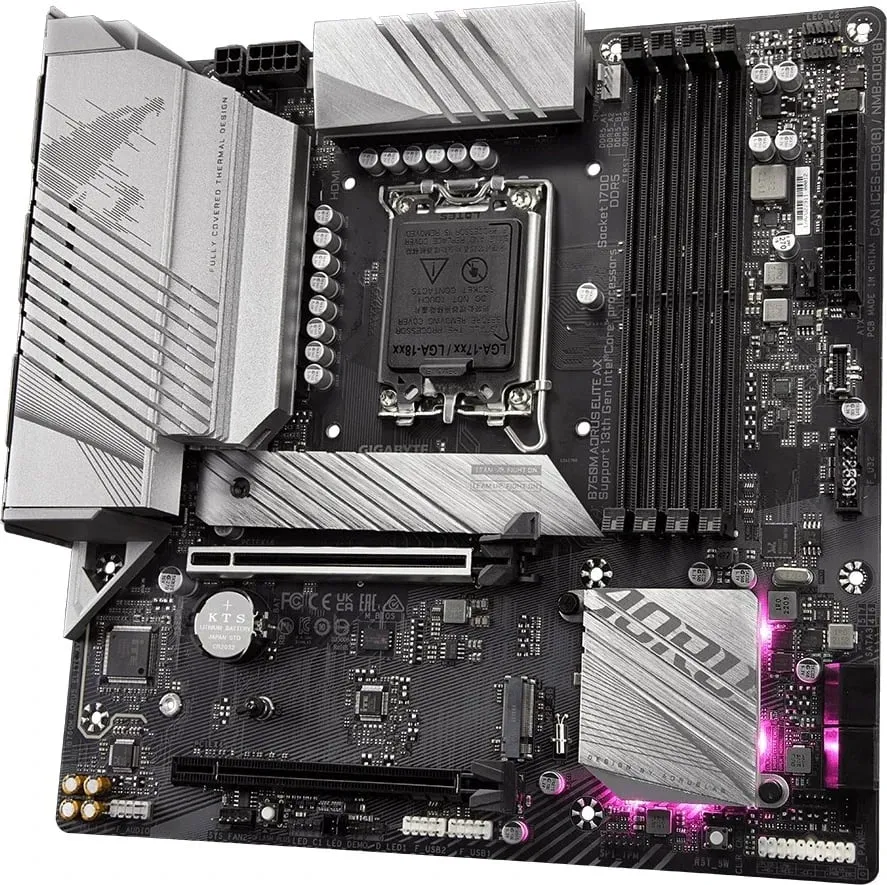 Pllakë amë GIGABYTE B760M AORUS ELITE AX - Intel B760 - 1