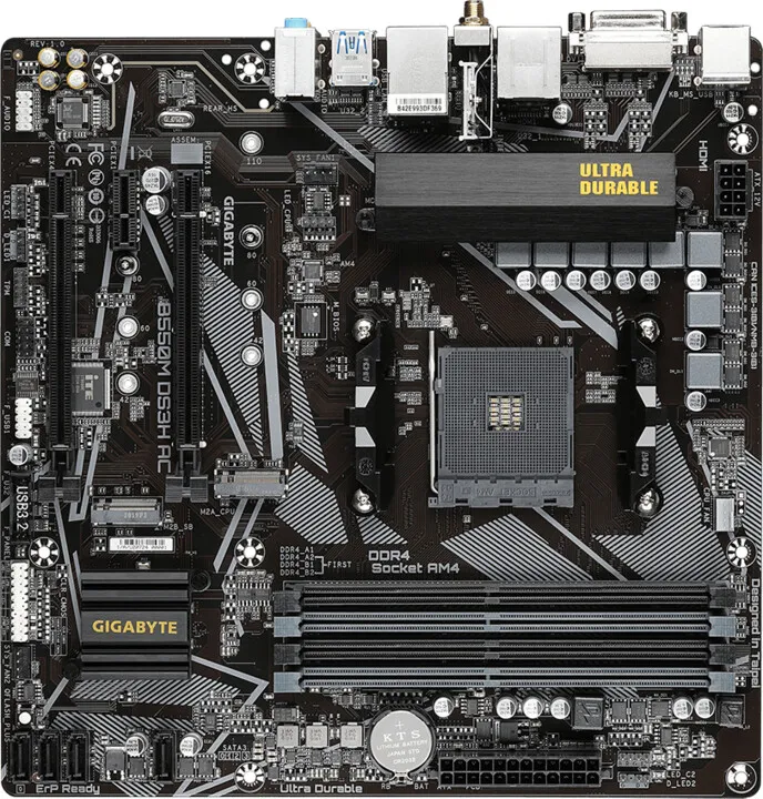 Pllakë amë GIGABYTE B550M DS3H AC - AMD B550 - 1