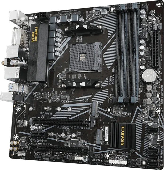 Pllakë amë GIGABYTE B550M DS3H AC - AMD B550 - 2