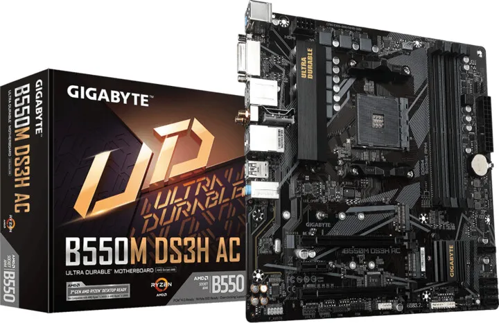 Pllakë amë GIGABYTE B550M DS3H AC - AMD B550 - 4